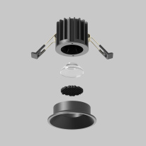 Встраиваемый светильник Maytoni Technical DL058-7W3K-B в интернет магазине Гет Лайт