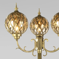 Купить Садово-парковый светильник Elektrostandard Sirius F/3 черное золото