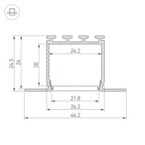 Купить Профиль Arlight 033134