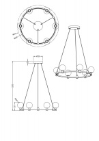 Подвесная люстра Freya FR4005PL-06B1 Подвесная люстра Freya FR4005PL-06B1 в интернет магазине Гет Лайт