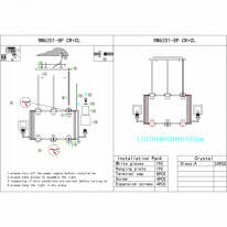Подвесная люстра iLamp RM6201-8P CR+CL Купить Подвесная люстра iLamp RM6201-8P CR+CL