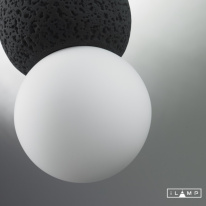 Купить Подвесной светильник iLamp 10694P/1-D100 BK-WH