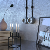 Купить Розетка Werkel WL19-10-02 (Матовый хром) 