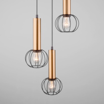 Фото Подвесной светильник Eurosvet 50178/3 черный/бронза