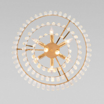 Купить Каскадная люстра Eurosvet 10130/8 золото/прозрачный хрусталь Strotskis