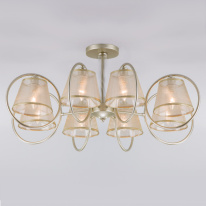 Фото Люстра на штанге Eurosvet 60093/8 перламутровое золото