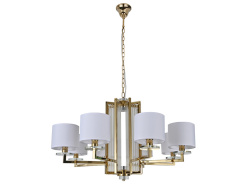 Фото Подвесная люстра Newport 35408+1/C champagne gold без абажуров