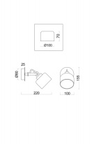 Купить Спот Freya FR5042CW-01B