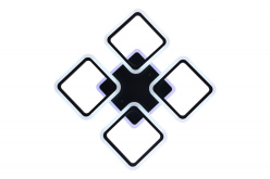 Цена на Накладная люстра Natali Kovaltseva HIGH-TECH LED LAMPS 82004 BLACK