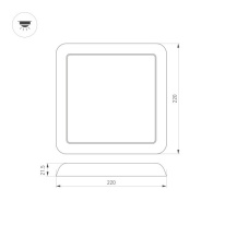 Купить Накладной светильник Arlight 034471