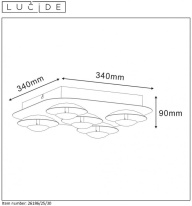 Купить с доставкой по Москве и России Накладной светильник LUCIDE 26186/25/30