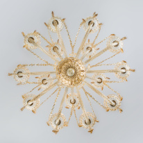 Купить Подвесная люстра Eurosvet 10097/15 золото/тонированный хрусталь Strotskis