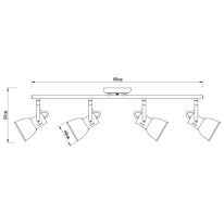 Купить Спот ARTE Lamp A1677PL-4WH