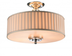 Фото Люстра на штанге Newport 3105/PL бежевый плиссированный