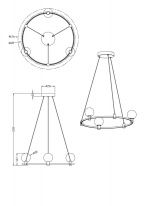 Подвесная люстра Freya FR4005PL-03B Подвесная люстра Freya FR4005PL-03B в интернет магазине Гет Лайт