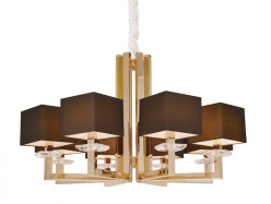 Фото Подвесная люстра Newport 3208+1/C gold без абажуров