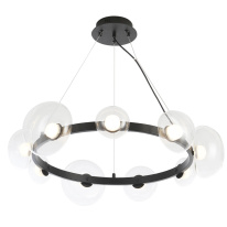 Купить Подвесная люстра Crystal Lux BOSQUE SP9 BLACK/TRANSPARENT