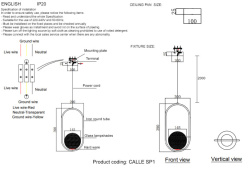 Подвесной светильник Crystal Lux CALLE SP1 GOLD в интернет магазине Гет Лайт