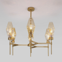 Люстра на штанге Eurosvet 60143/6 латунь в интернет магазине Гет Лайт
