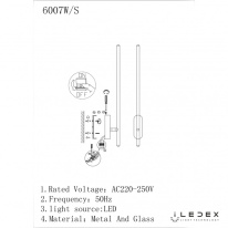 Бра iLedex 6007W/S - 8W - 3000K BK Бра iLedex 6007W/S - 8W - 3000K BK в интернет магазине Гет Лайт