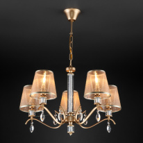 Цена на Подвесная люстра Eurosvet 60103/5 перламутровое золото