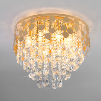 Цена на Каскадная люстра Eurosvet 10123/8 золото/прозрачный хрусталь Strotskis Smart (10114/8)