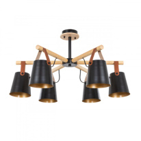 Люстра на штанге ARTE Lamp A7032PL-6BK Фото Люстра на штанге ARTE Lamp A7032PL-6BK