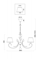 Цена на Подвесная люстра Freya FR2013PL-05G
