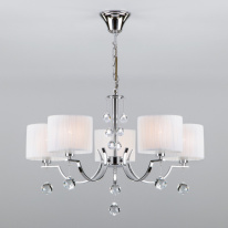 Фото Подвесная люстра Eurosvet 60095/5 хром