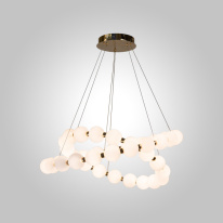Подвесная люстра AM Group PEARL-D800+600 FGD Фото Подвесная люстра AM Group PEARL-D800+600 FGD