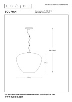Цена на Подвесной светильник LUCIDE 70478/40/65