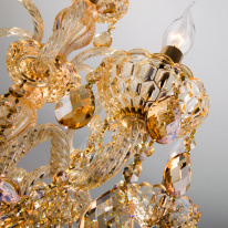 Цена на Подвесная люстра Eurosvet 10097/6 золото/тонированный хрусталь Strotskis