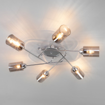 Накладная люстра Eurosvet 30167/6 хром Цена на Накладная люстра Eurosvet 30167/6 хром