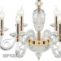 Цена на Подвесная люстра iLamp P2328-6 GD