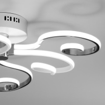 Цена на Накладная люстра Eurosvet 90149/3 белый/хром