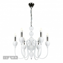Подвесная люстра iLamp 88003-6 WH в интернет магазине Гет Лайт