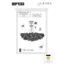 Купить Подвесная люстра iLamp 7004-L1200 GD