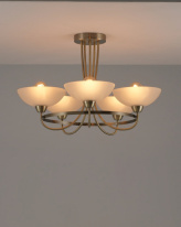 Люстра на штанге Moderli V1204-5C Фото Люстра на штанге Moderli V1204-5C