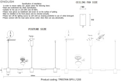 Подвесная люстра Crystal Lux TRISTAN SP5 L1200 GOLD в интернет магазине Гет Лайт