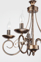 Купить Подвесная люстра Eurosvet 22404/5 черный с золотом