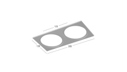 Купить Рамка SWG pro COMBO-1S2-WH