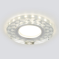 Фото Встраиваемый светильник Elektrostandard 2247 MR16 SL/WH зеркальный/белый