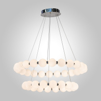 Подвесная люстра AM Group PEARL-D800+600 CH в интернет магазине Гет Лайт