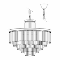 Каскадная люстра Citilux CL332151 Цена на Каскадная люстра Citilux CL332151