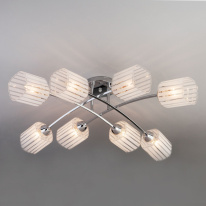 Люстра на штанге Eurosvet 30125/8 хром Фото Люстра на штанге Eurosvet 30125/8 хром