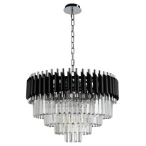 Купить Каскадная люстра Natali Kovaltseva DARIAN 76017/10C CHROME BLACK