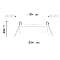 Встраиваемый светильник ST-Luce ST208.408.01 в интернет магазине Гет Лайт