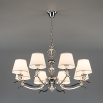 Подвесная люстра Eurosvet 60097/8 хром в интернет магазине Гет Лайт