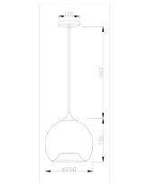 Купить с доставкой по Москве и России Подвесной светильник Moderli V2120-P Laura 1*E27*60W подвесной