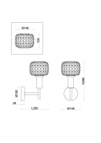 Цена на Бра Freya FR5366WL-01BS